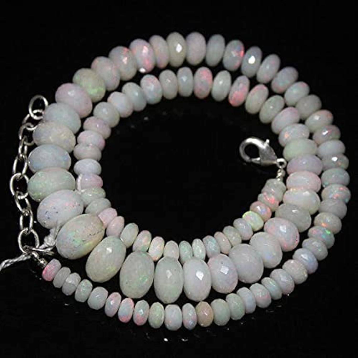 Opale éthiopienne en perles rondelles micro-facettées 5-12mm LKBEADS pour bijoux