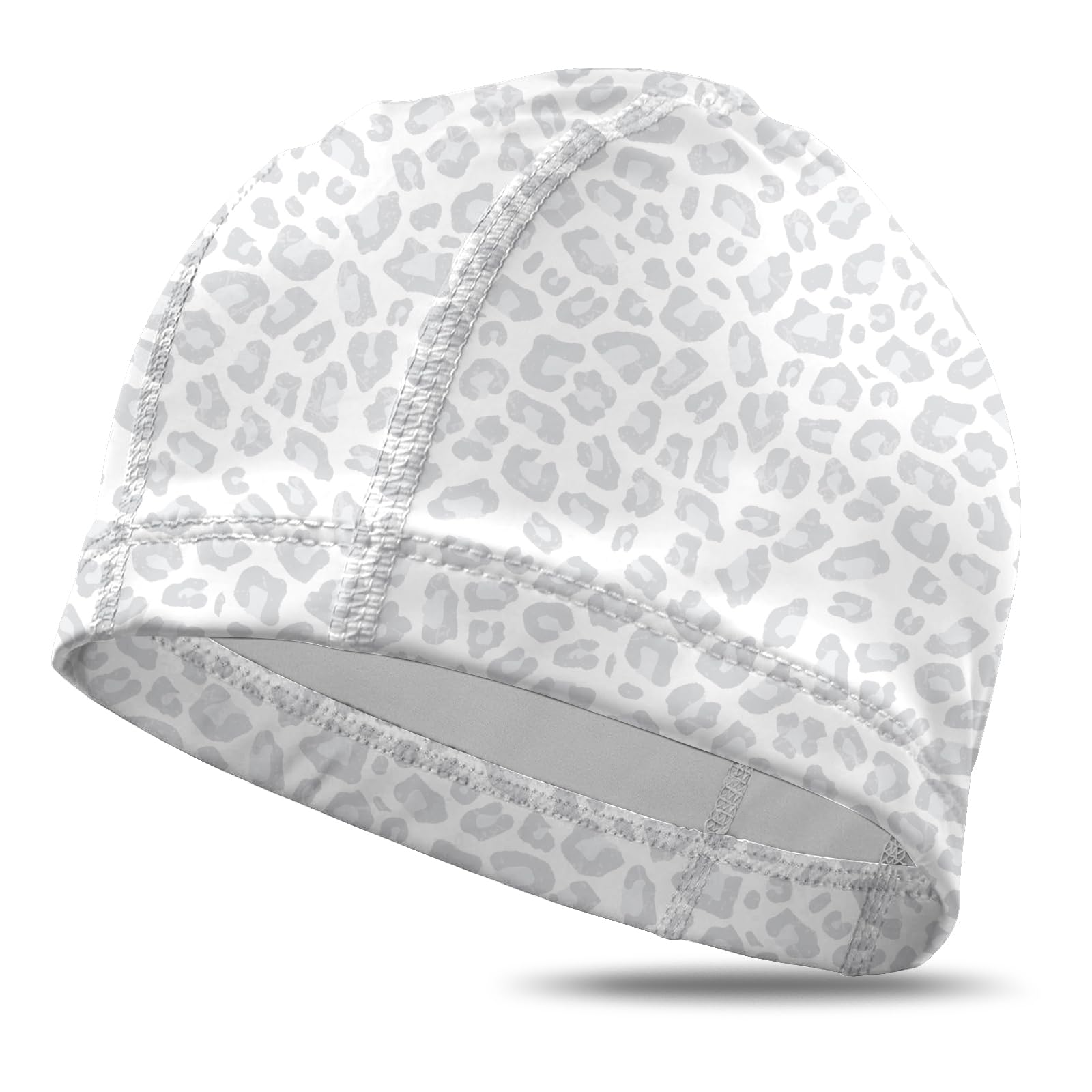 Deokke Fabric Swim Cap Elastic Breathable Cloth Swimming Cap Fit Short Hair Men Woman Girls One Size Hat
