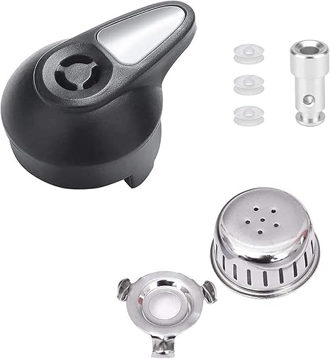 Steam Release Handle, Original Float Valve Replacement Parts with 3 Silicone Caps for Instant Pot LUX 5Qt, 6Qt,IP-LUX30, IP-LUX50, IP-LUX60 Pressure Cooker Steam Vale by ZYLONE