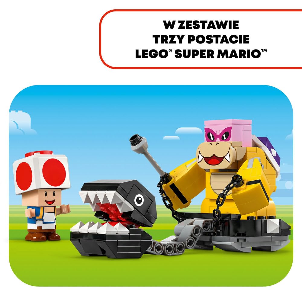 LEGO Super Mario Roy i bitwa na zamku Peach, Interaktywna Zabawka dla Dziecka do Zbudowania z 3 Figurkami, Pomysł na Prezent dla 7-latka, Chłopca i Dziewczynki, Zestaw Przygodowy dla Gracza, 71435