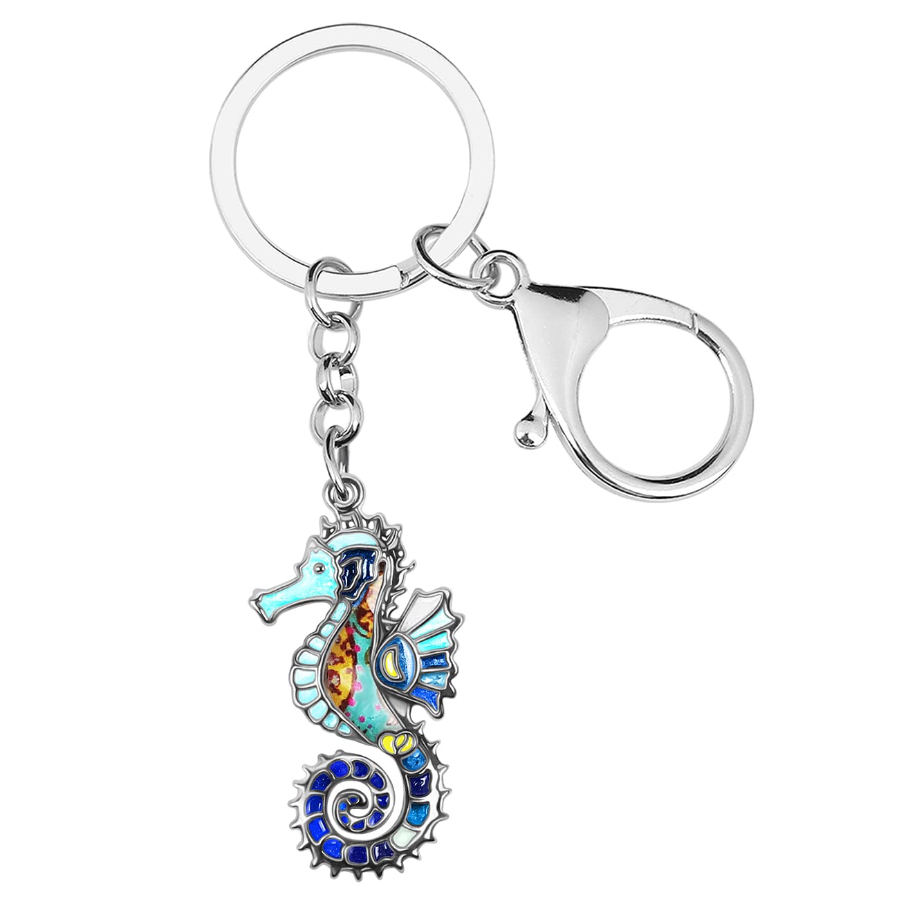 YAYAKO Fun Seahorse Hippocampus Ketting Ketting Emaille Zinklegering Hanger Nieuwigheid Sieraden Geschenken voor Vrouwen MeisjesOceaan Charms, Medium, Zink, Geen edelsteen