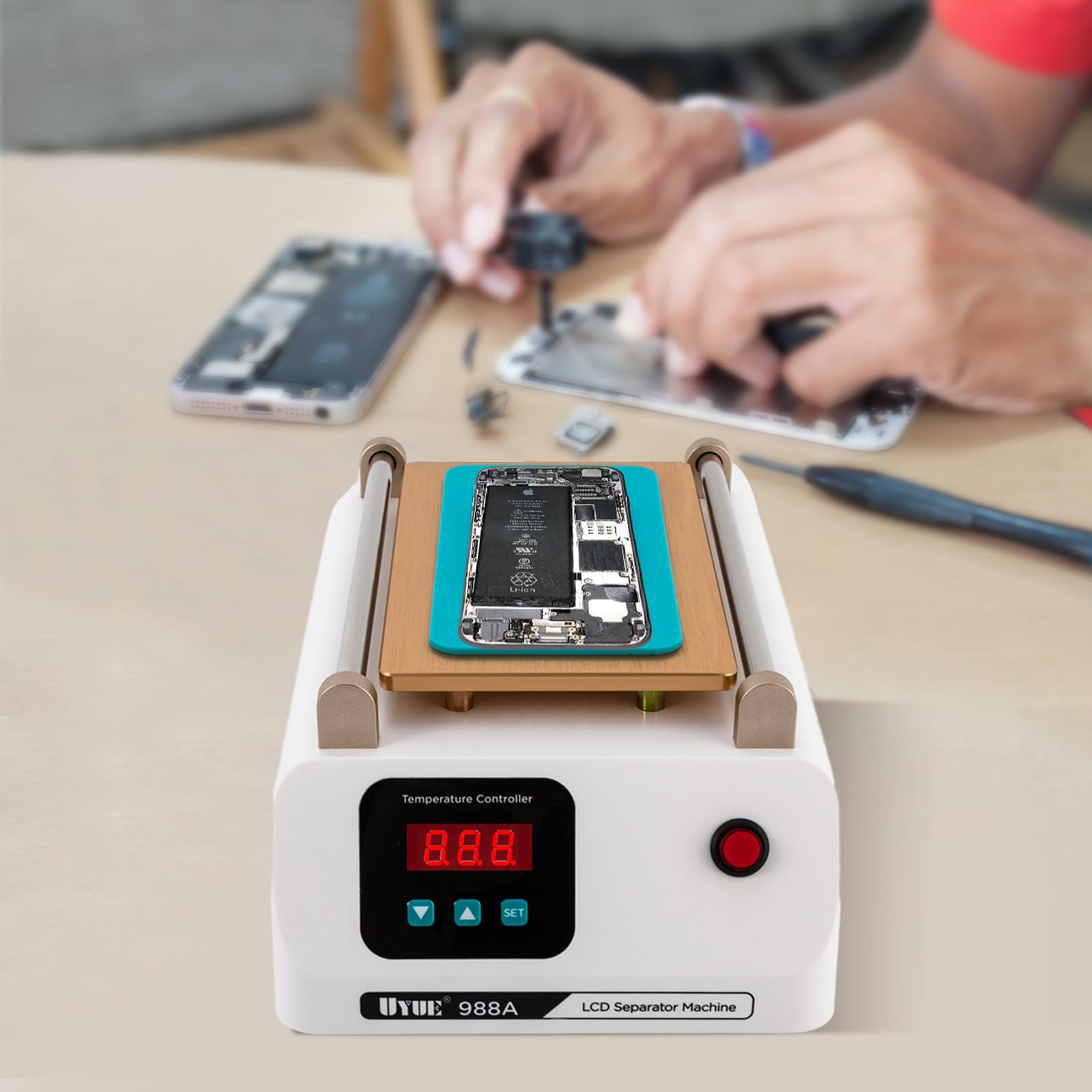 TFCFL LCD Screen Separator Bildschirm Trennmaschine Display Trenner Touchscreen Separator Repair Machine 200-240V Geeignet für 7" Handy Bildschirm
