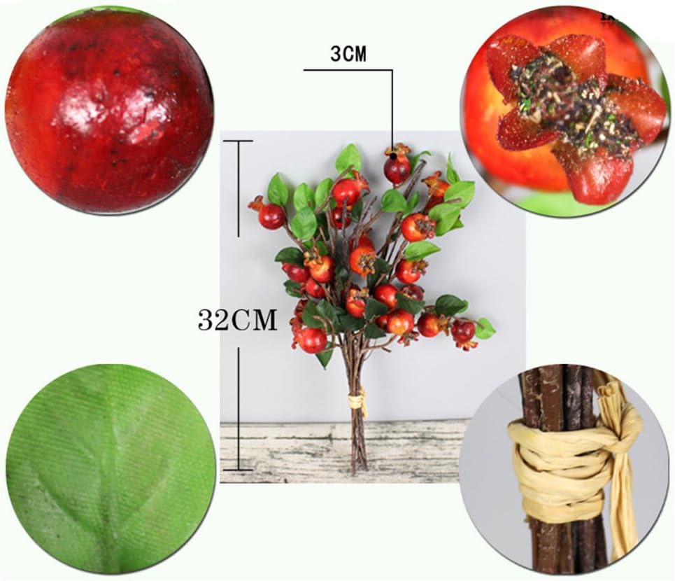 SUPVOX 1セット 超リアルなローズヒップ&amp;ザクロベリー - クリスマスアレンジメント、ホリデーリース、DIYクラフト用