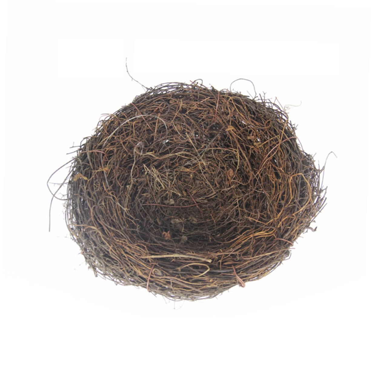 HOOTNEE Bird Nest Decor Rattan Nest Natural-Looking Fake Nest Easter Decor Handmade 15cm Nest for Pet