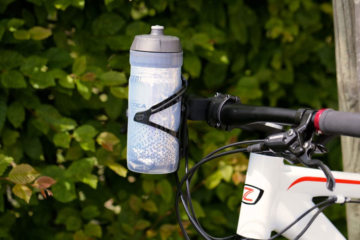 ZEFAL Arctica 55 Pack - Zestaw dwóch kanistrów rowerowych 550 ml, izolowana butelka rowerowa, bezzapachowa i wodoodporna, sportowa butelka bez BPA, srebrna/czarna
