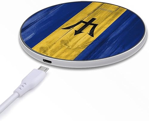 Miniatura 5 de Flag of Barbados Wireless Charger Pad 10W Fast Charging Pad Compatible with iPhone 15 14 13 12 Series Samsung Galaxy Series