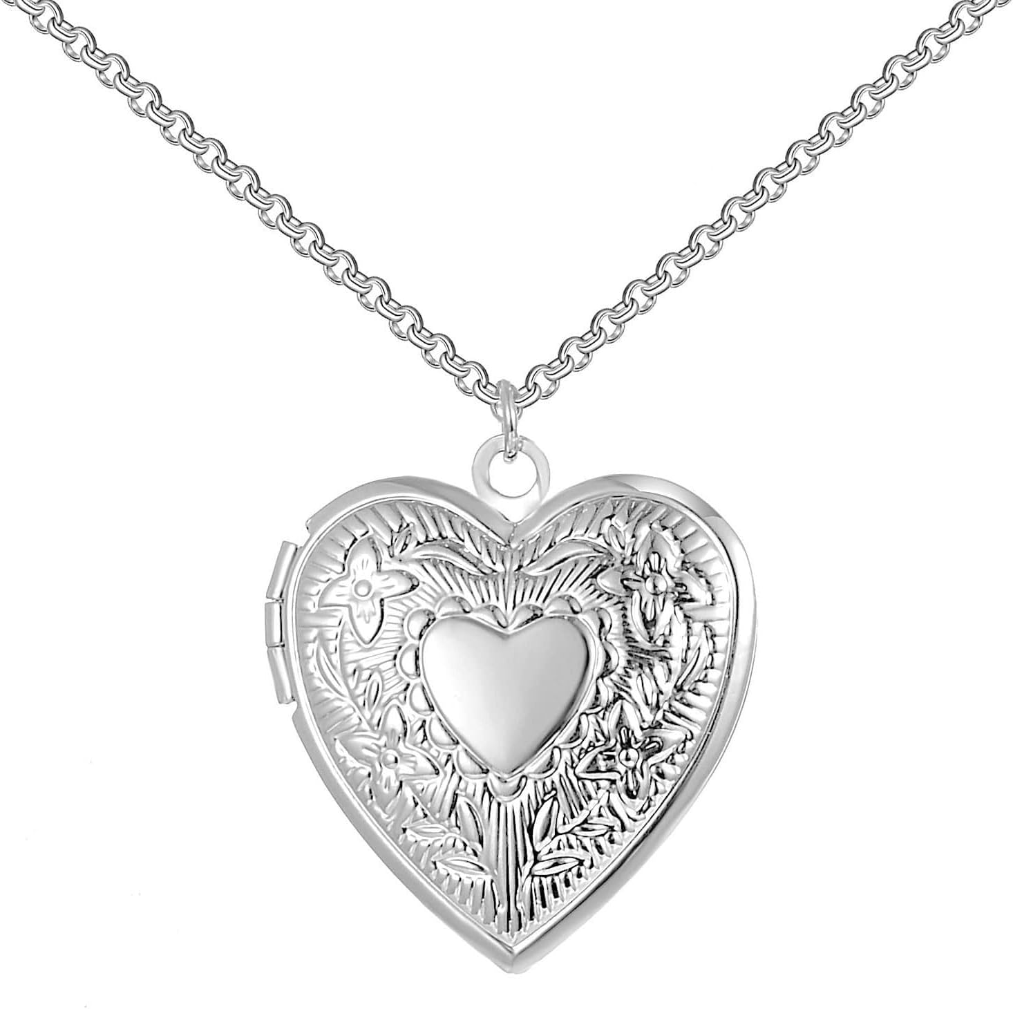 Silver Plated Heart Locket