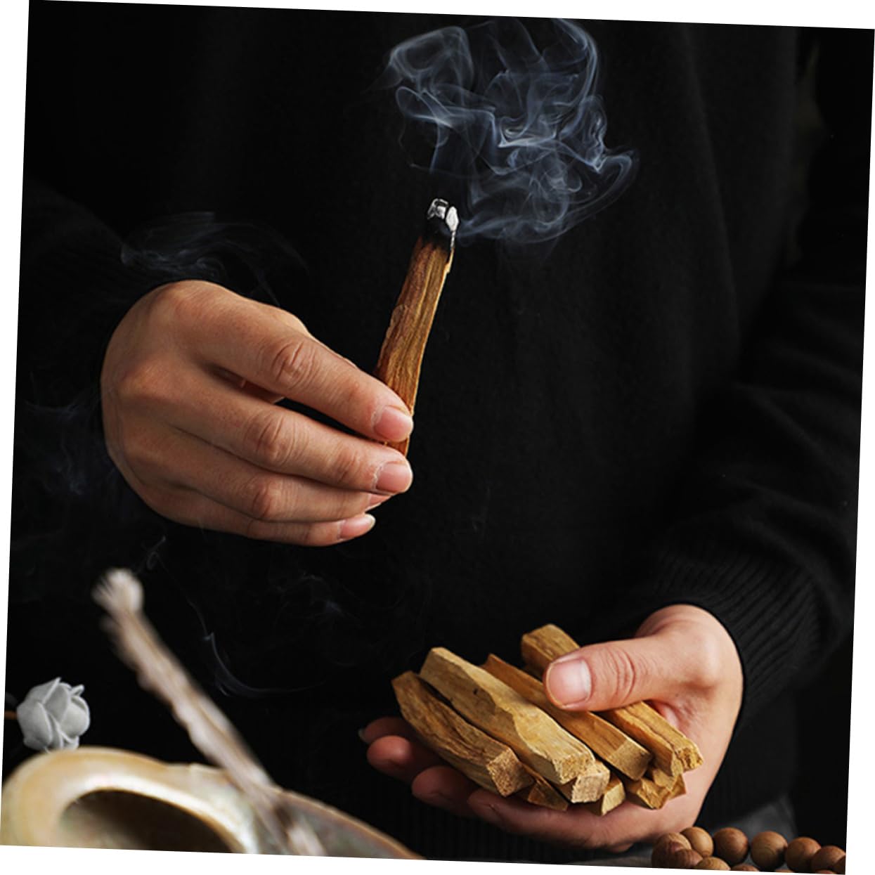Amosfun 20stücke Natürliche Heilige Räucherstäbchen Für Meditation Und Aromatherapie Für Yoga- Schlafzimmer Und Entspannungsorte