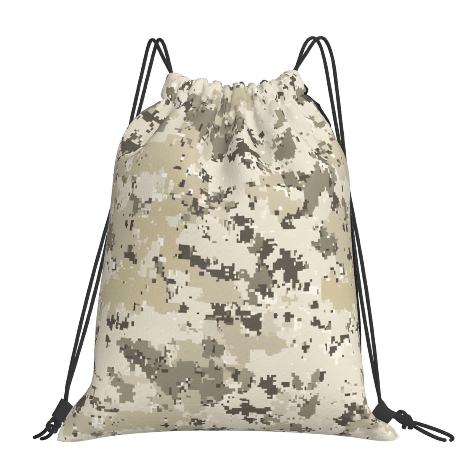 HEILIVIO Drawstring Bags Camouflage Neutr Backpack Bag Travel Beach Sport Gym Sack String Yoga Bag For Men Women
