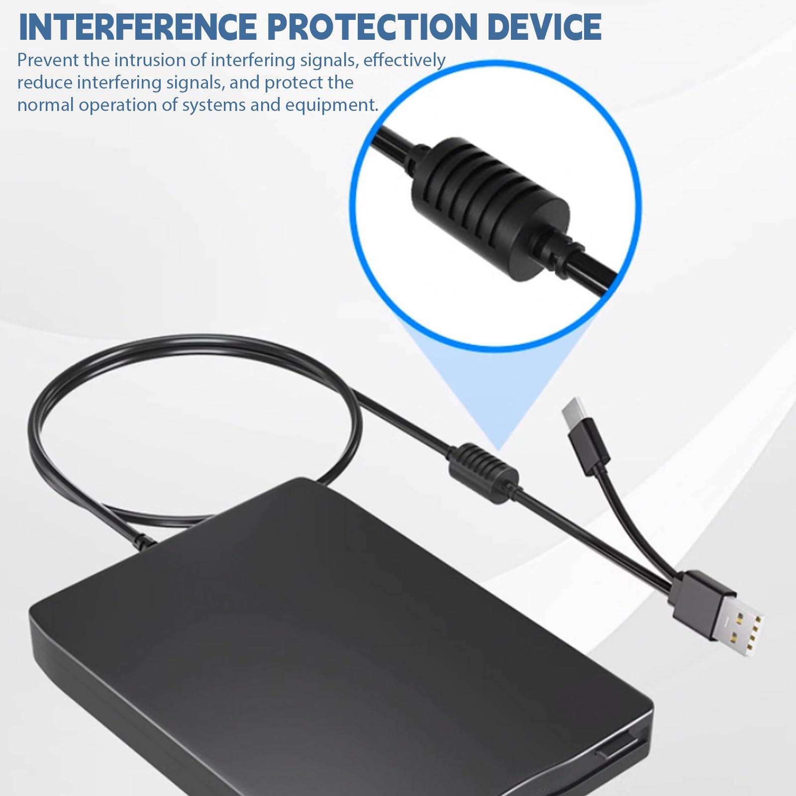 Unidad de disquete externa USB FDD 1,44 MB/2 HD 3,5 pulgadas, USB C, delgada, portátil, plug and play para portátiles con Windows 11/10/7/8/XP (negro)