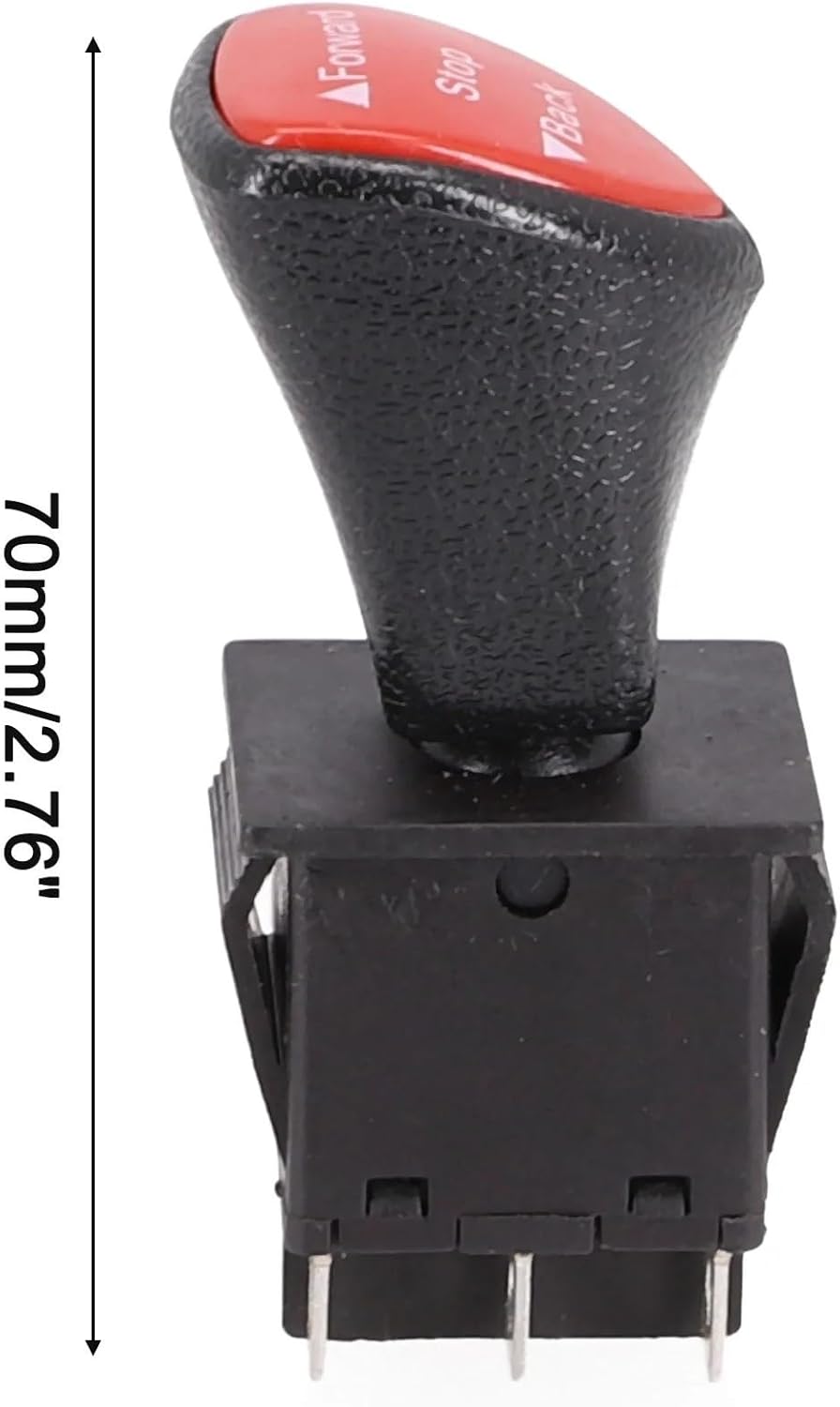 Forward-Stop-Back DPDT 6Pin Latching Slide Rocker Switch AC 250V 16A AC 125V 20A Black KCD4-604-6P 31x25mm Remote