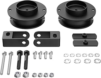 Richeer 2" Front Leveling Lift Kit for 2014-2024 ram 2500 4WD, 2013-2024 ram 3500 4WD, 2'' Raise Heavy Duty Spring Strut Spacers With Shock Relocation Brackets