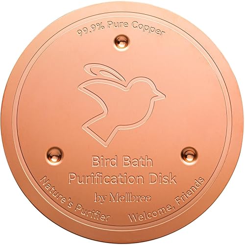 Mellbree Bird Bath Copper Disk, 0.6mm Reinforced 99.99% Pure Copper