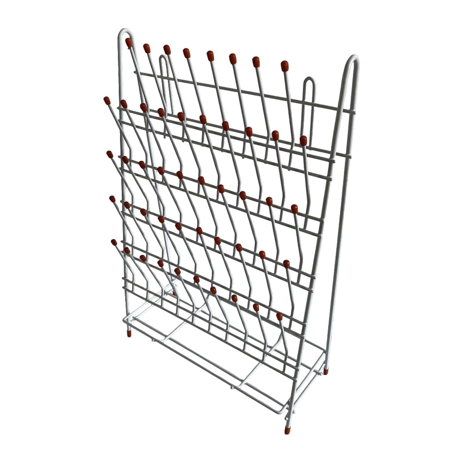 Generic Supporto per scarico da laboratorio, supporto per gocciolamento, ripiano per scolapiatti, per bottiglia da cucina da laboratorio, 48 bit