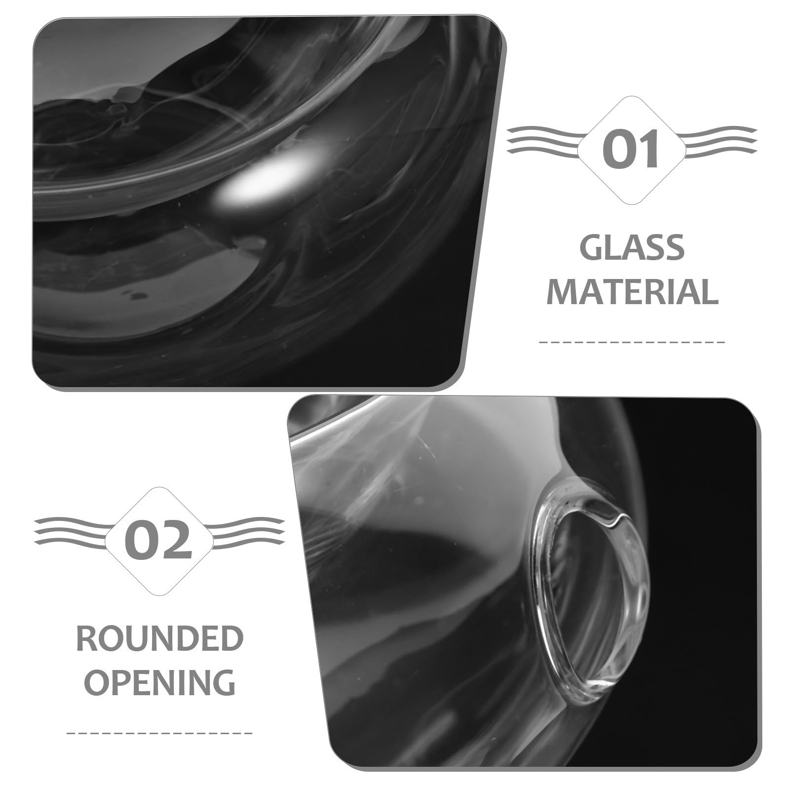 Kreative Obstsalatschüssel aus Glas mit Seitlicher Öffnung