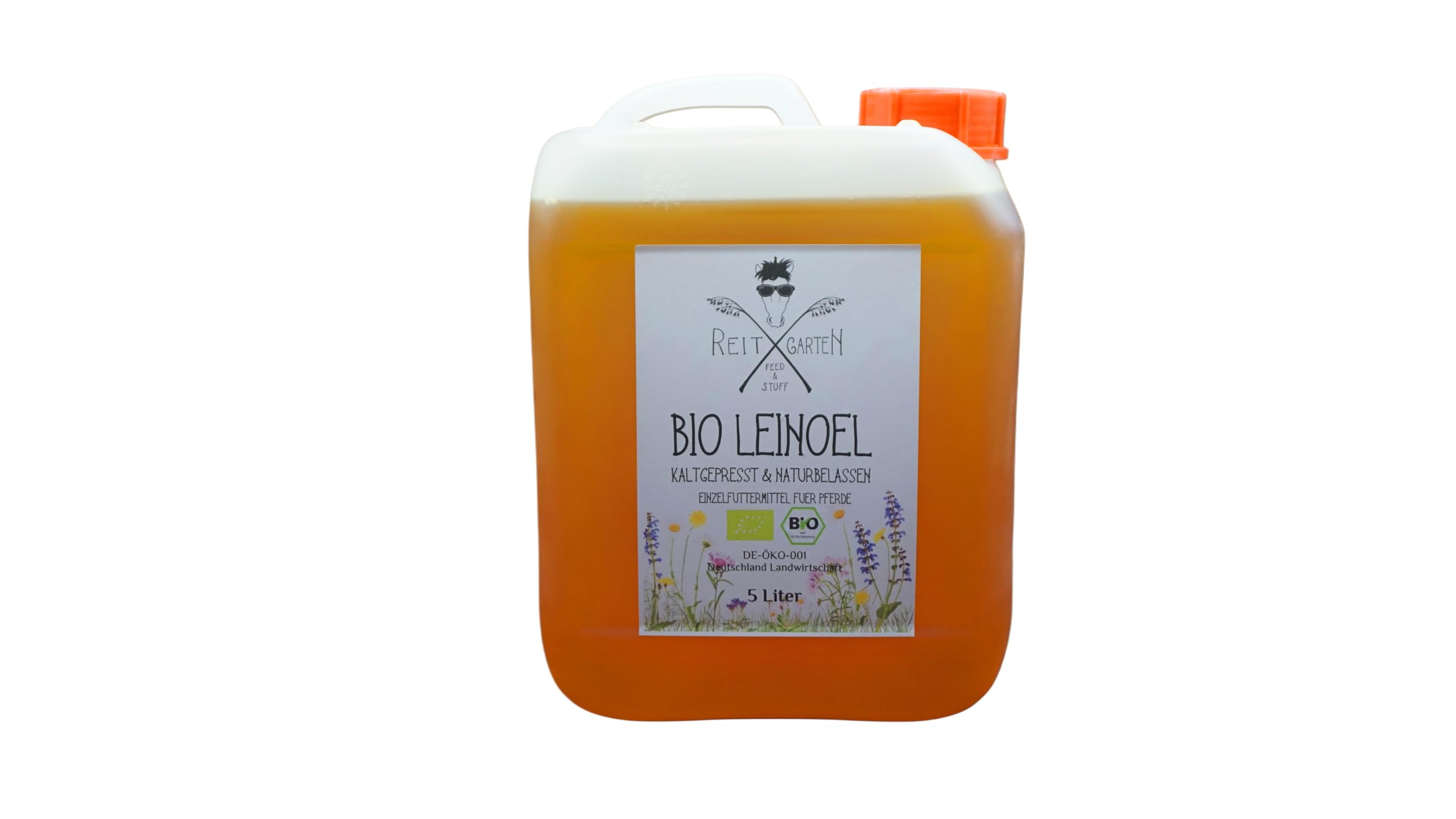 Bio Leinöl 5 Liter für Pferde