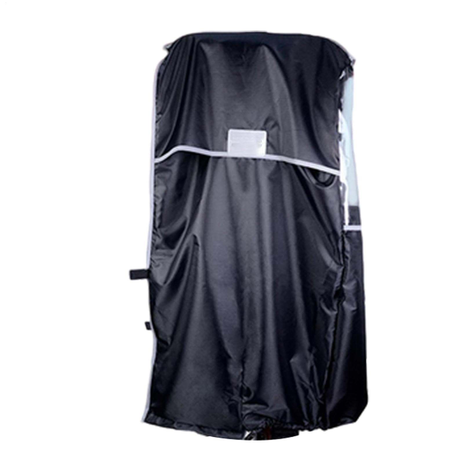 Funda para asiento trasero de bicicleta antipolvo con ventana transparente exterior