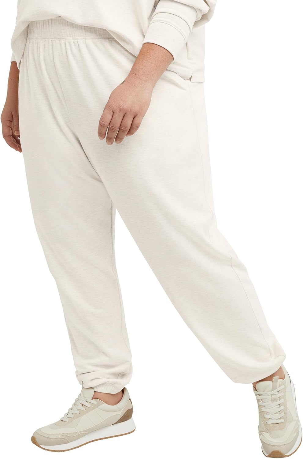 Hanes Womens Originals Fleece Joggers, Soft-Brushed Sweatpants, Women's Loungewear, 29", Plus - Image 3