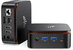 KAMRUI Mini computador Essenx E1 com processador N150, 16GB DDR4 512GB M.2 SSD Mini PC, suporte para PC pequeno Dual 4K, WiFi, Ethernet, Bluetooth, Mini Desktop PC para empresas