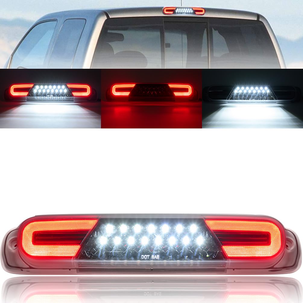 Third 3rd Brake Cargo Light Fit For 99-07 Silverado/Sierra Chrome/Clear LED BAR - Foto 3