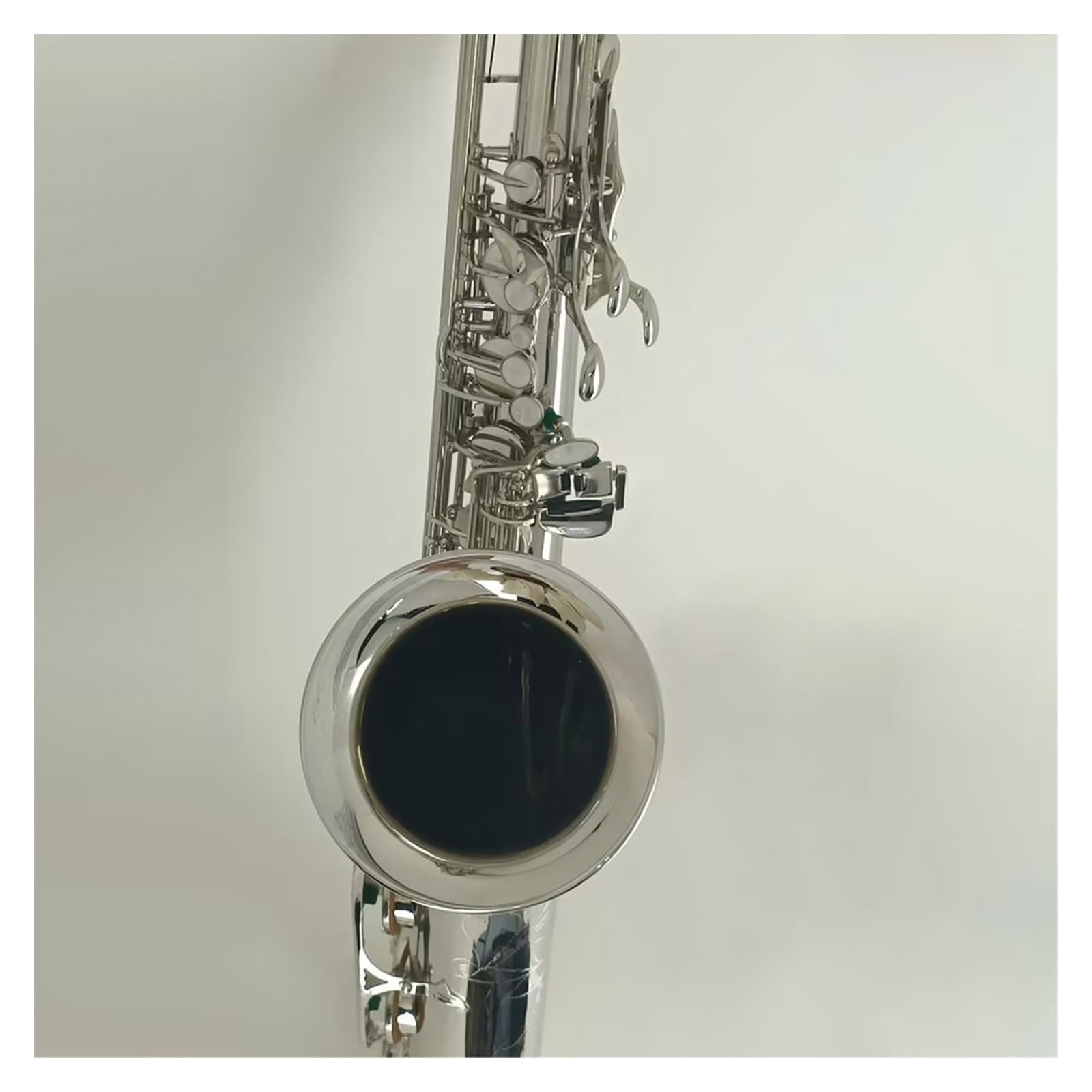 Sassofono Tenore Carve Pattern Strumento A Fiato Sib Ottone Laccato Argento Sax Con Custodia Altri Accessori Sassofono per principianti Kit