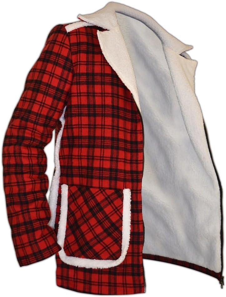 SouthBeachLeather Ryan Reynolds Red Shearling Deadpool Jacket