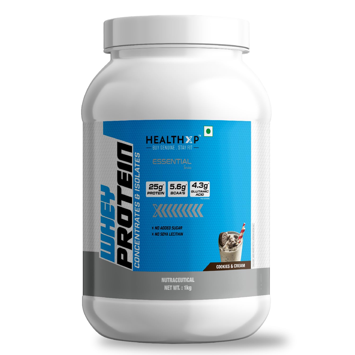 HealthXP Essential Whey: Optimal Protein, BCAA, and Glutamic Acid for Maximum Health Benefits Cookies & Cream 1 KG (B0CBMBNVJV) Amazon Price History, Amazon Price Tracker