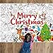 Christmas Coloring Books for Kids Xmas Giant Coloring Poster Holiday Large Coloring Tablecloth Huge Table Cover for Boys Girls Classroom Home Party Supplies Favor 31.4 x 43.3 Inch
