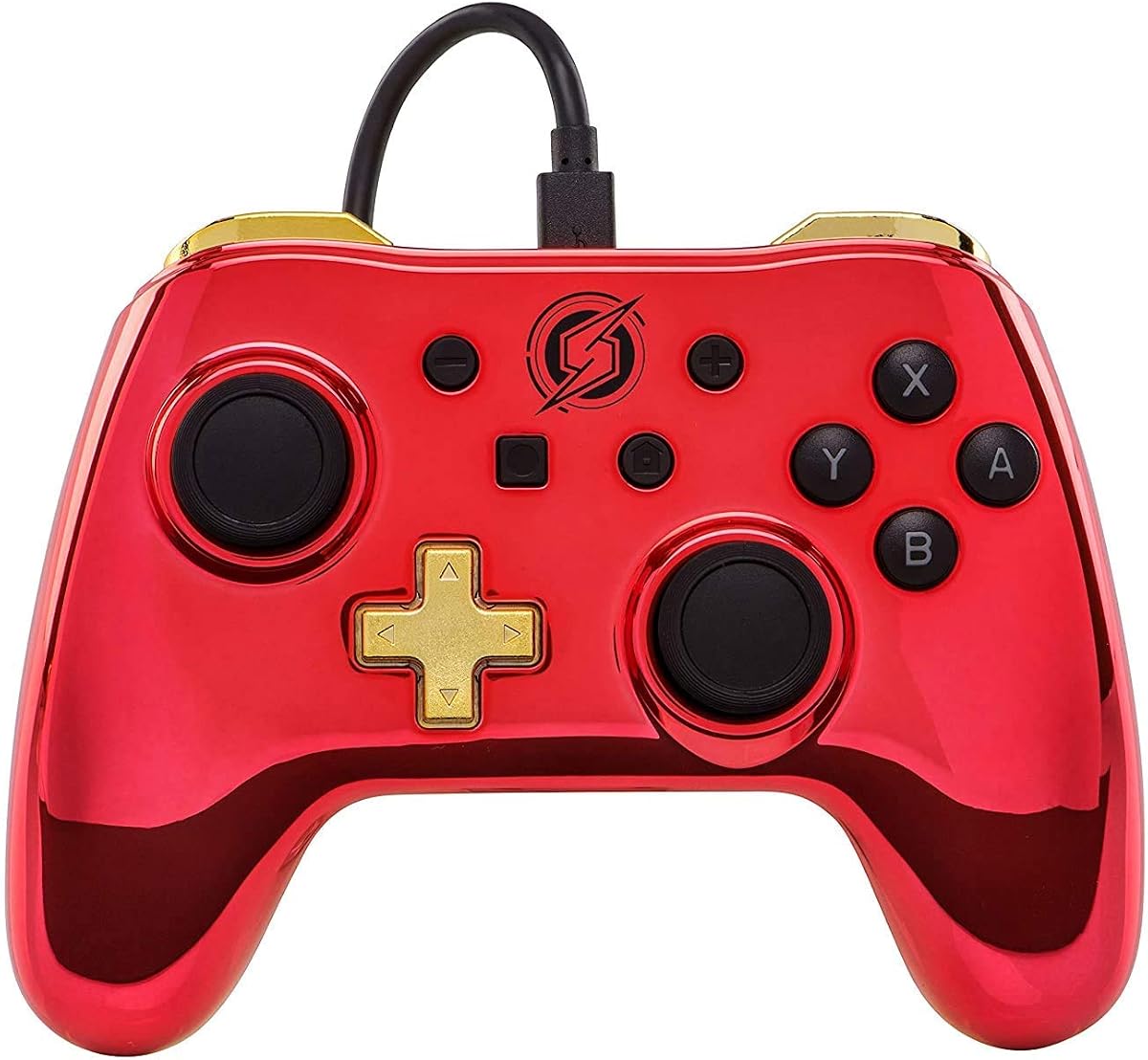 Mando con cable para Nintendo Switch - Chrome Metroid