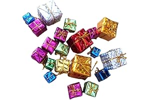 72-Piece Christmas Decoration Mini Gift Boxes Assortment