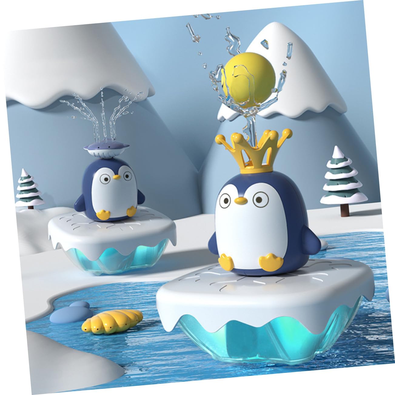 Juguete de Pingüino Baño Rociador de Agua, Abs, 1 Set