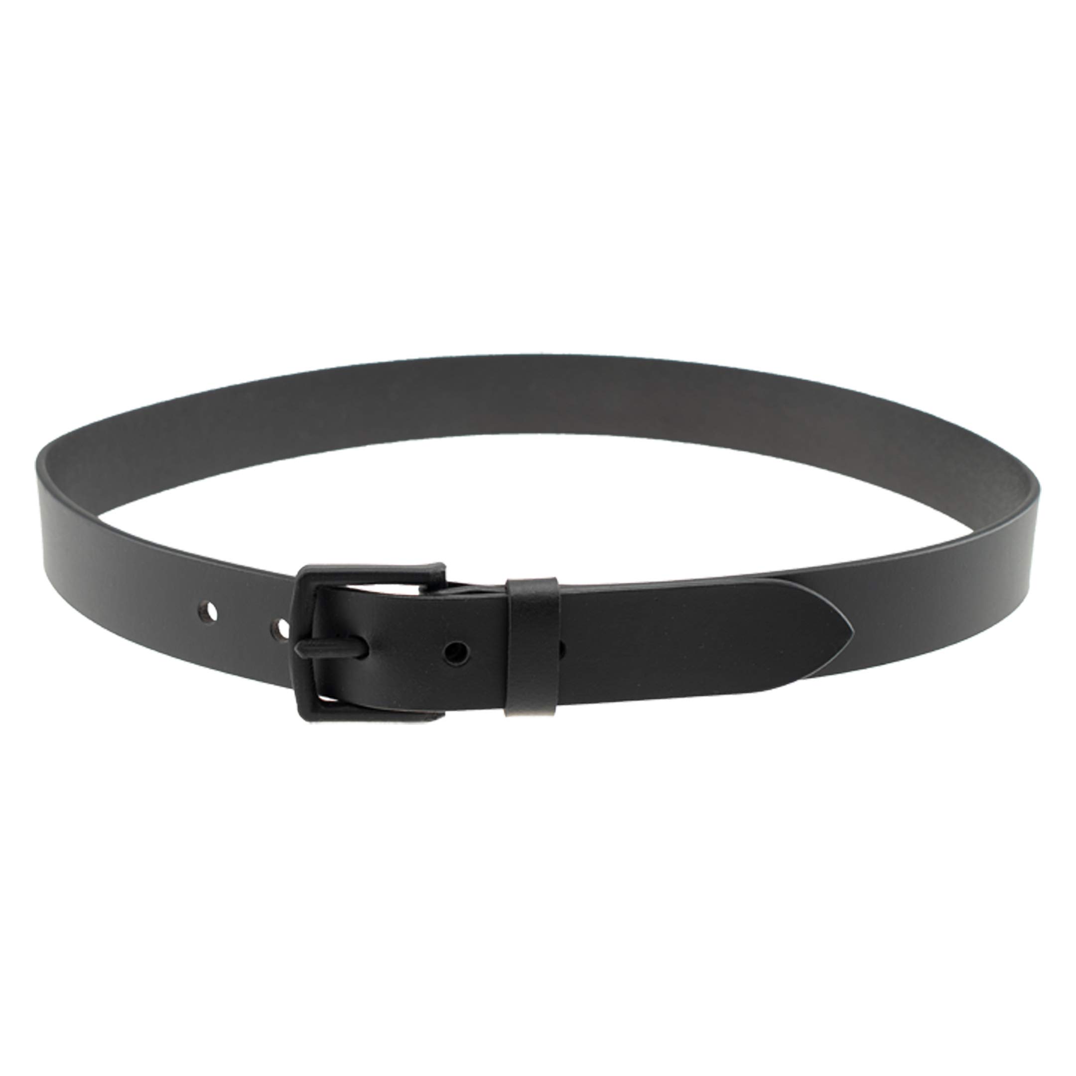 Thomas Bates Women's Skyliner Metal Free Leather Travel Belt (Black, 36)