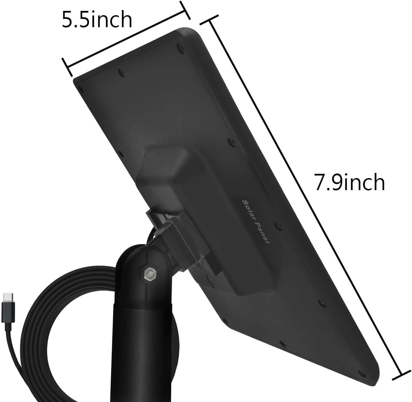 5W Solar Panel Charger with 3500mWh Internal Battery Compatible with Blink Outdoor 4 (4th Gen)/Blink (3rd Gen) XT3 & Blink XT/XT2 Camera,10Ft Outdoor Power Cable and Adjustable Mount (2Pack-Black)