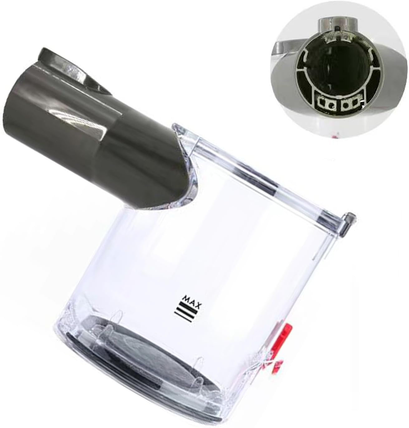 Replacement Dust Bin Compatible with Dyson V6 DC58 DC59 DC62 DC74 Vacuum Cleaner Canister Bin Part No. 965660-01 | B-Type Interface