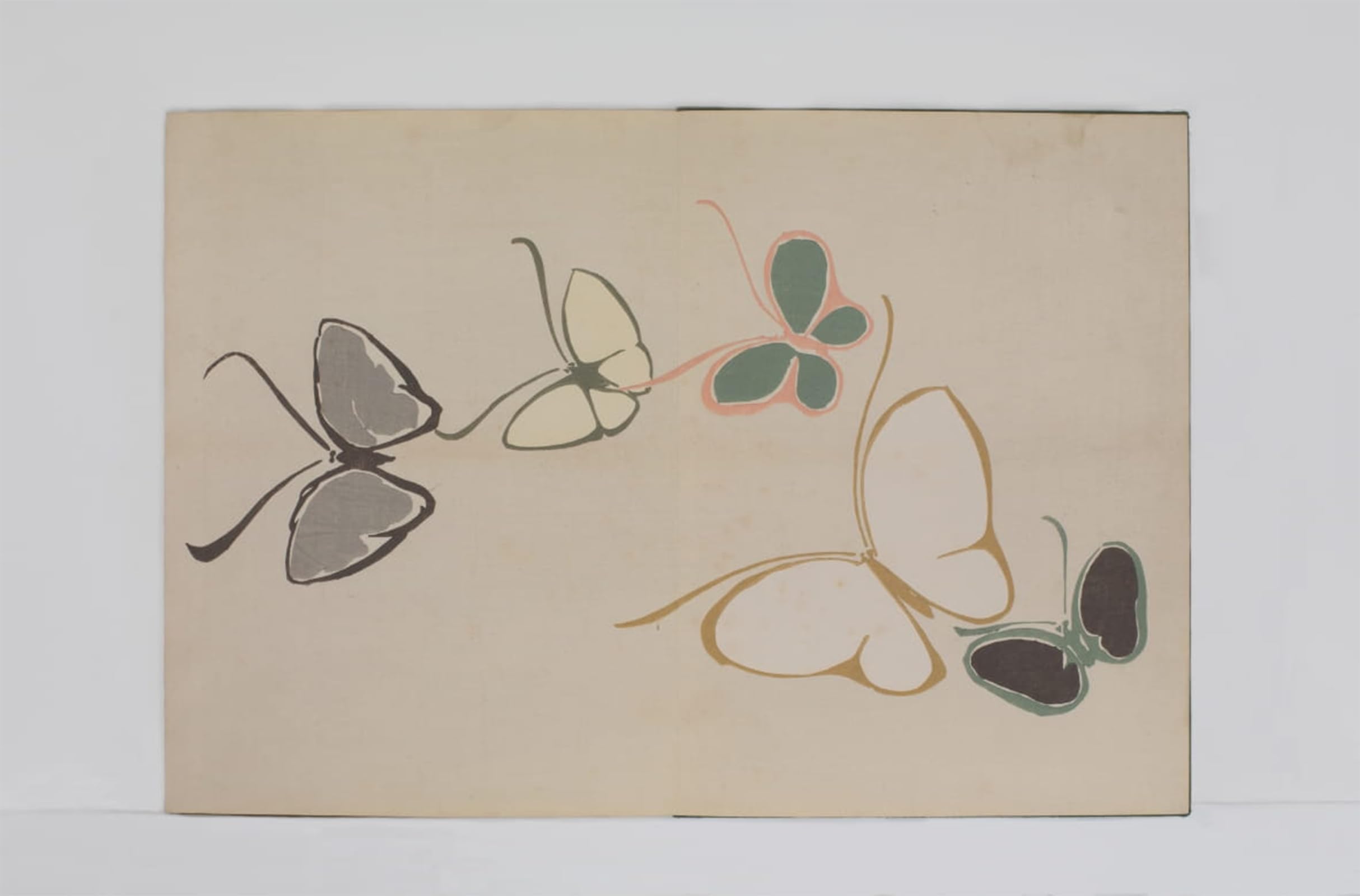 SERENDIPITP Abstract Painting Mural Print Picture Wall Decor Painting Insect by Kamisaka Sekka Vintage Wall Artwork for Home Decor 60x90cm