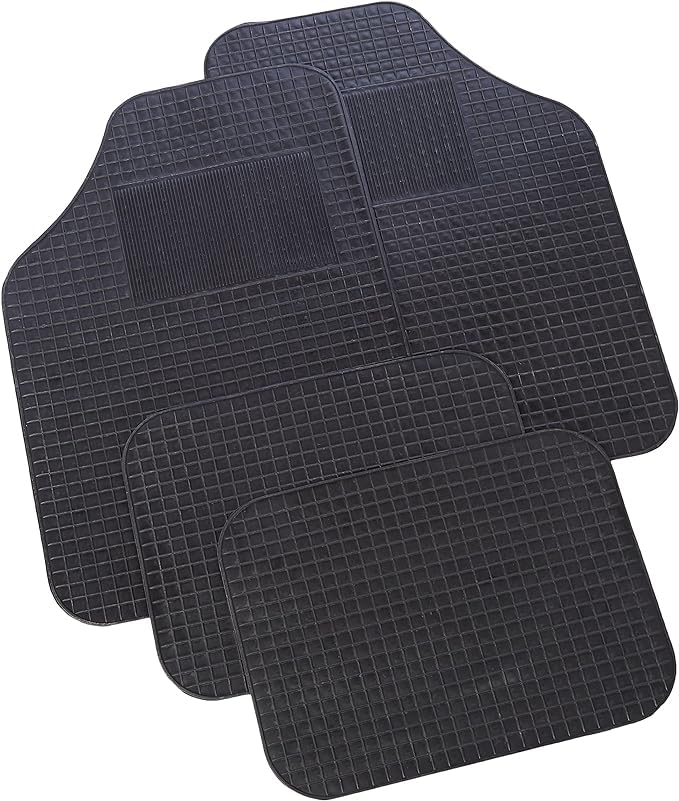 XL-R002 POP SET 4 TAPPETI IN GOMMA TPE UNIVERSALI COMPATIBILI PER FIAT CROMA SET 4 TAPPETINI 4 PEZZI IN PLASTICA