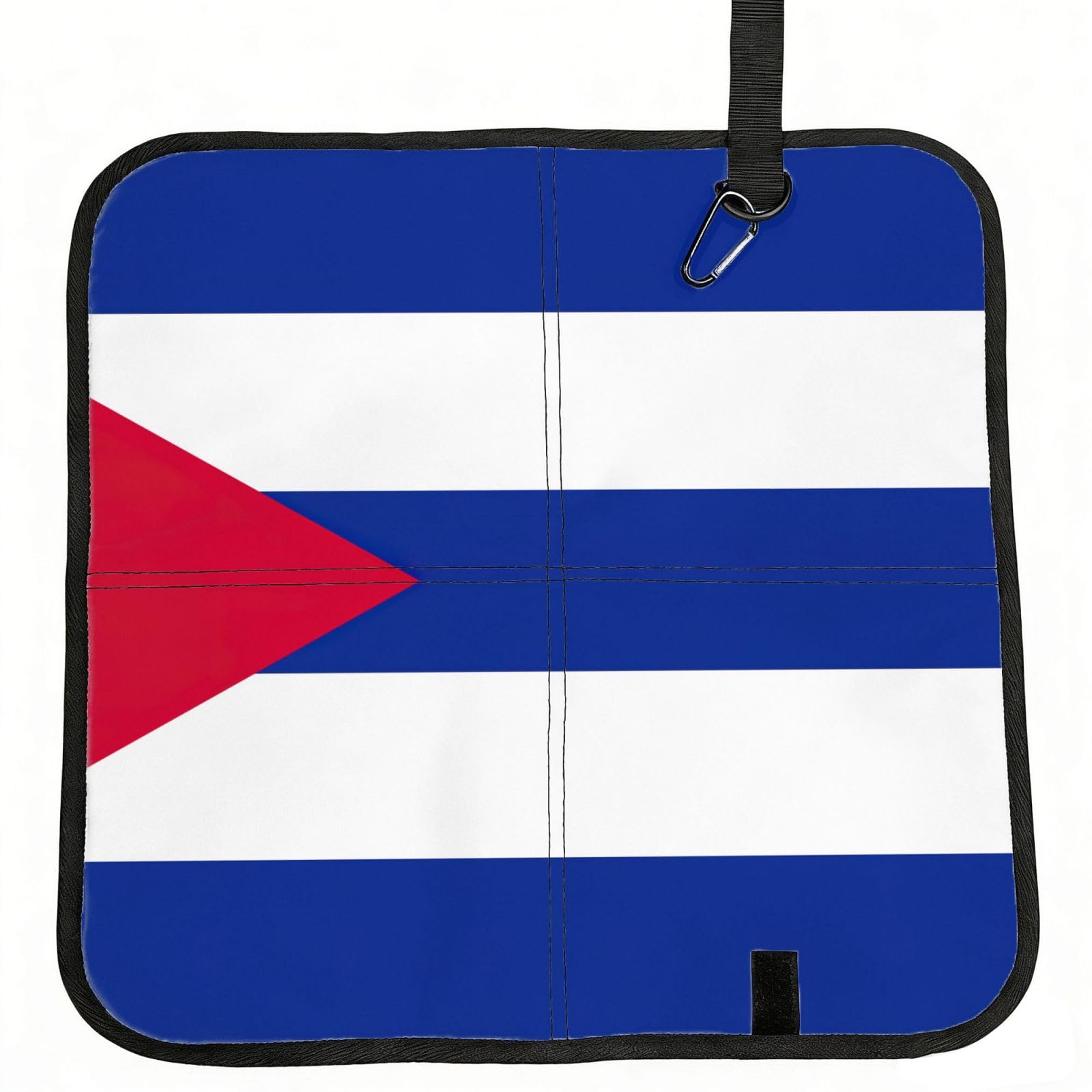 PPHGUT Cuban Flag Print Foldable Seat Cushion Waterproof Portable Chair Pad Travel Outdoor Picnic Camping