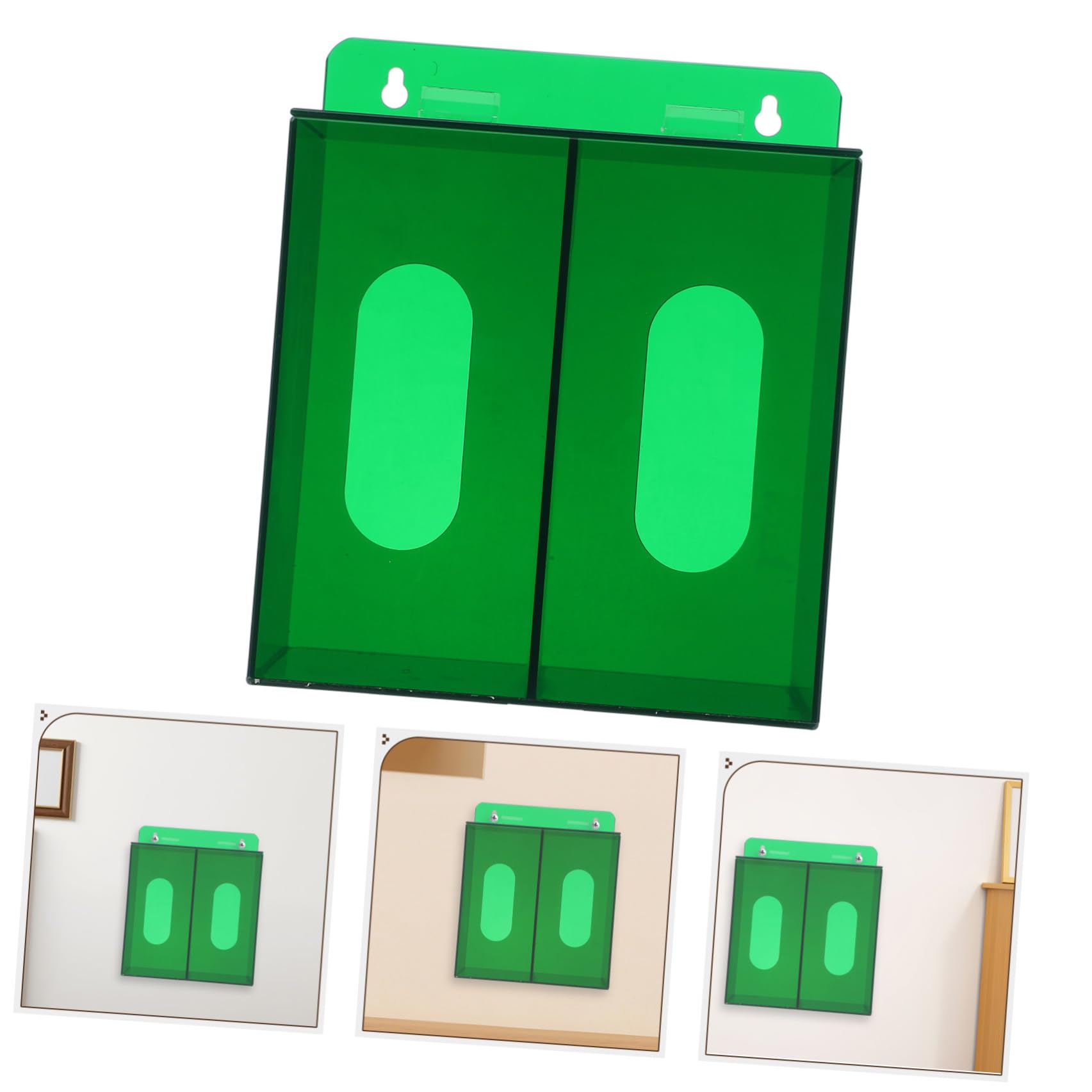 Scatola Porta Mascherine in Acrilico da Parete con Supporto per Guanti Design Salvaspazio e Materiale Resistente per Ambienti Industriali e Scientifici