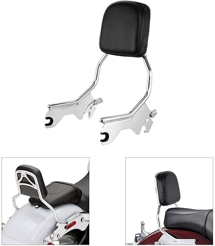 Miniatura 2 de TCMT Respaldo vertical de barra Sissy estándar con kit de accesorios de acoplamiento para Harley Heritage Classic FLHC Street Bob FXBB 2018-2023