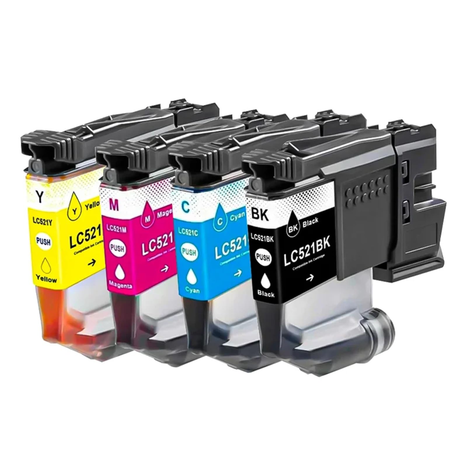 Cartucce d'inchiostro LC521 compatibili con Brother DCP-J1260W J1310DW