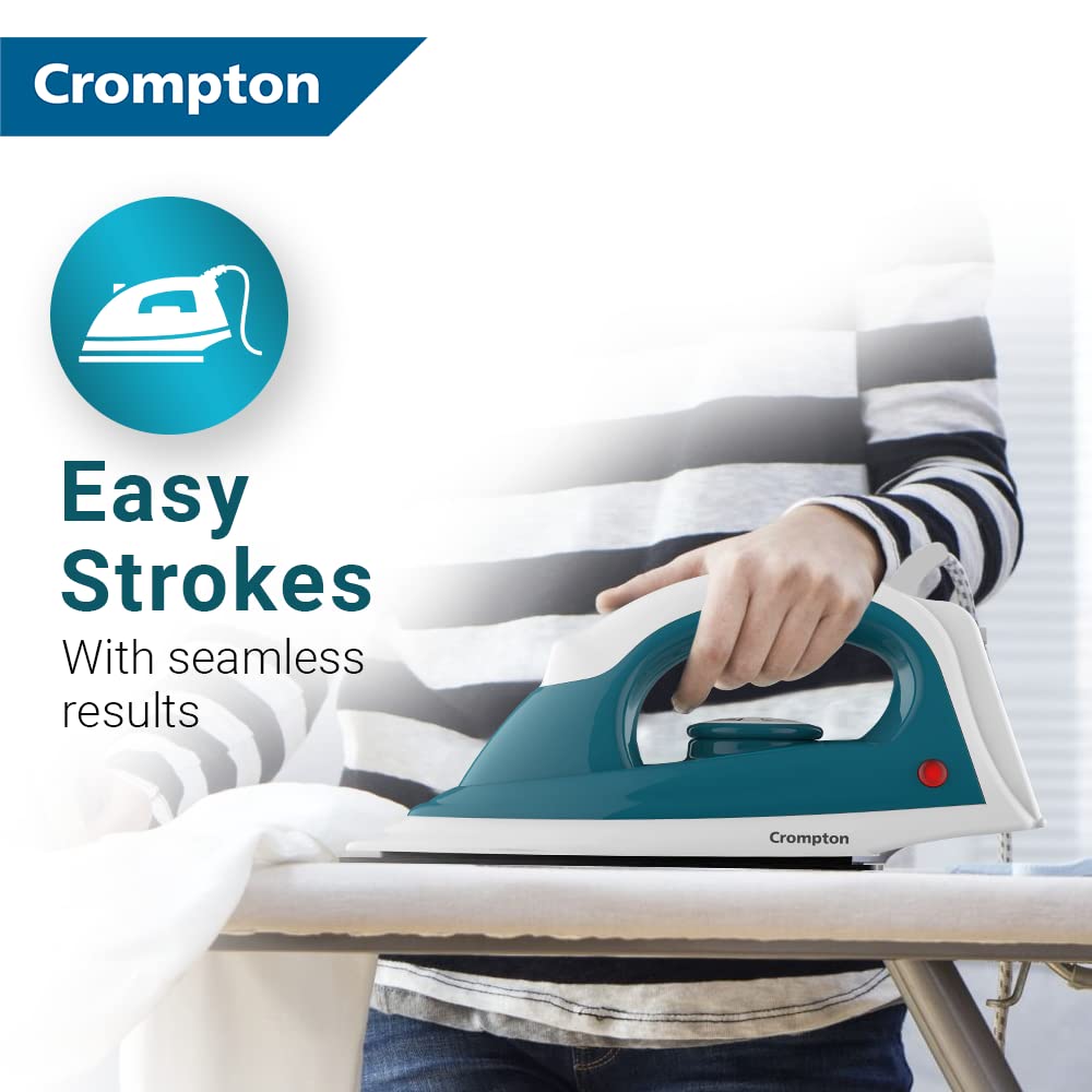 Crompton Entice Dry Iron - Smooth Gliding & Auto Shutoff -2