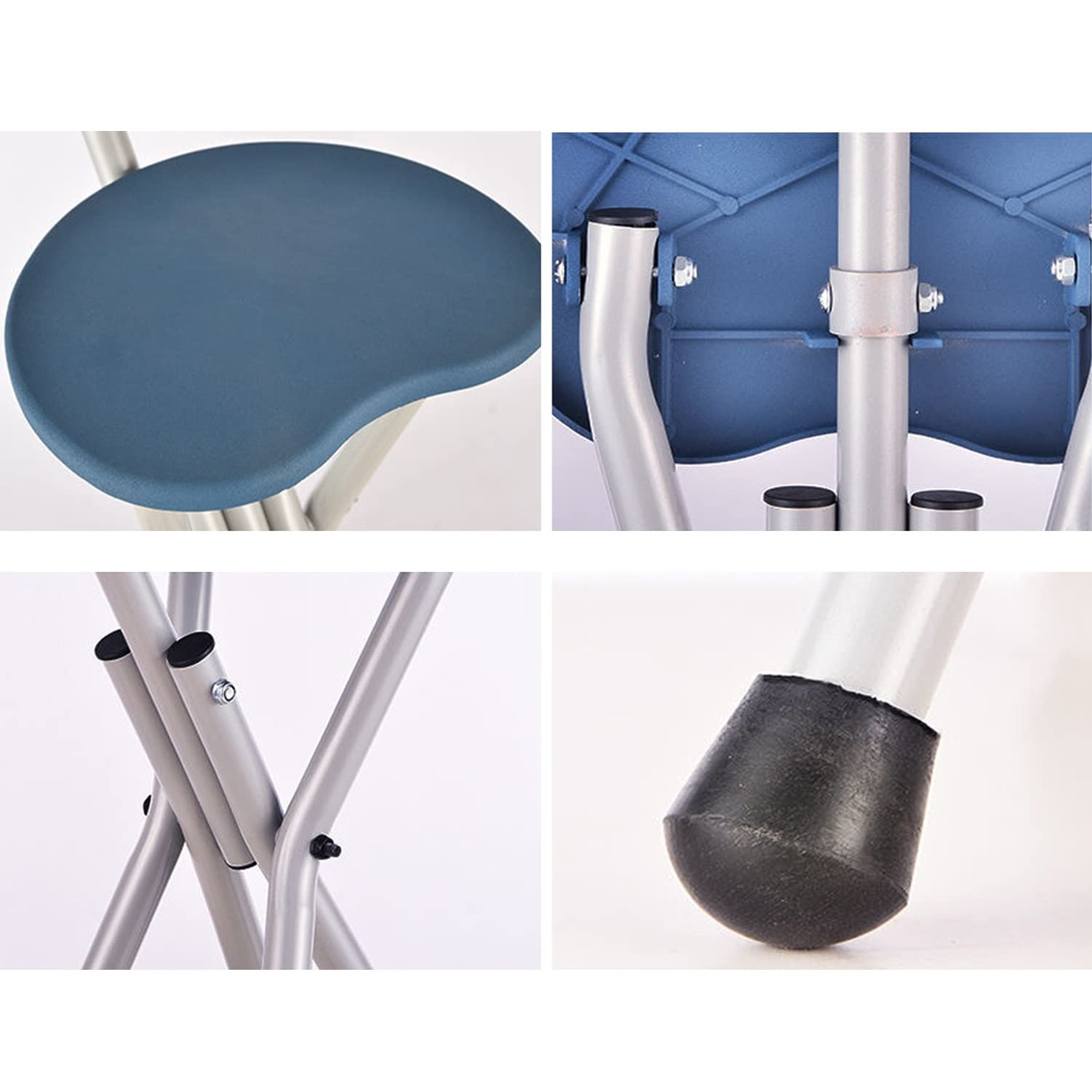 Muletas, Muletas con Asiento, Asiento de Muleta Plegable de Cuatro Patas, Silla Muleta de Aluminio Ligera Multifuncional, Muletas Plegables Ajustables Portátiles/Brown