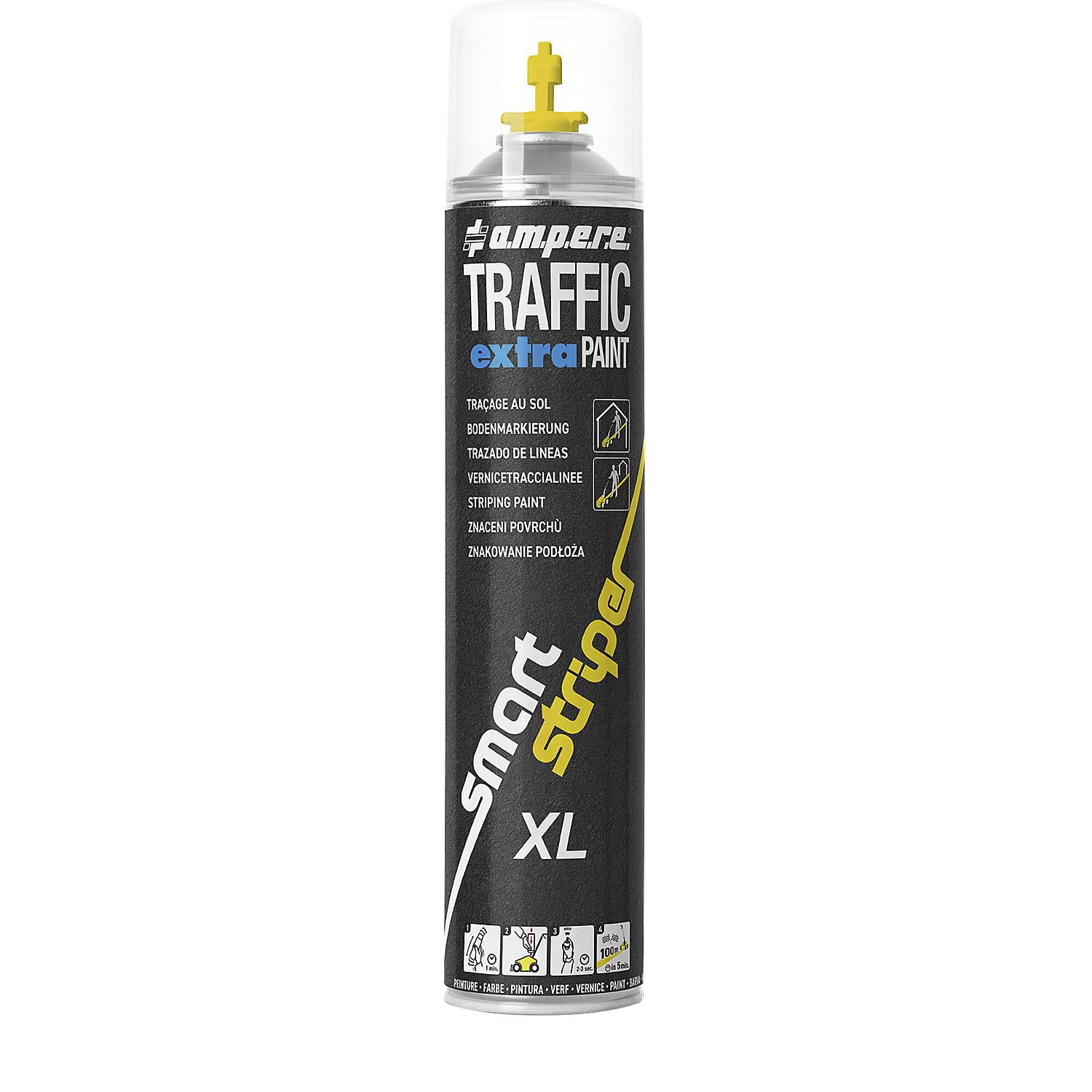 Ampere | Markierfarbe Traffic extra Paint® XL | Inhalt 750 ml | VE 6 Dosen | gelb