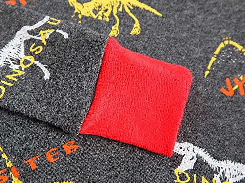 Image of Dolphin&Fish Boy Pajamas Toddler Kids Pjs Set Cotton Soft Clothes Sleepwear | Long Sleeve Elastic Cuffs,Stretch breathable,Dinosaur Space Print Options