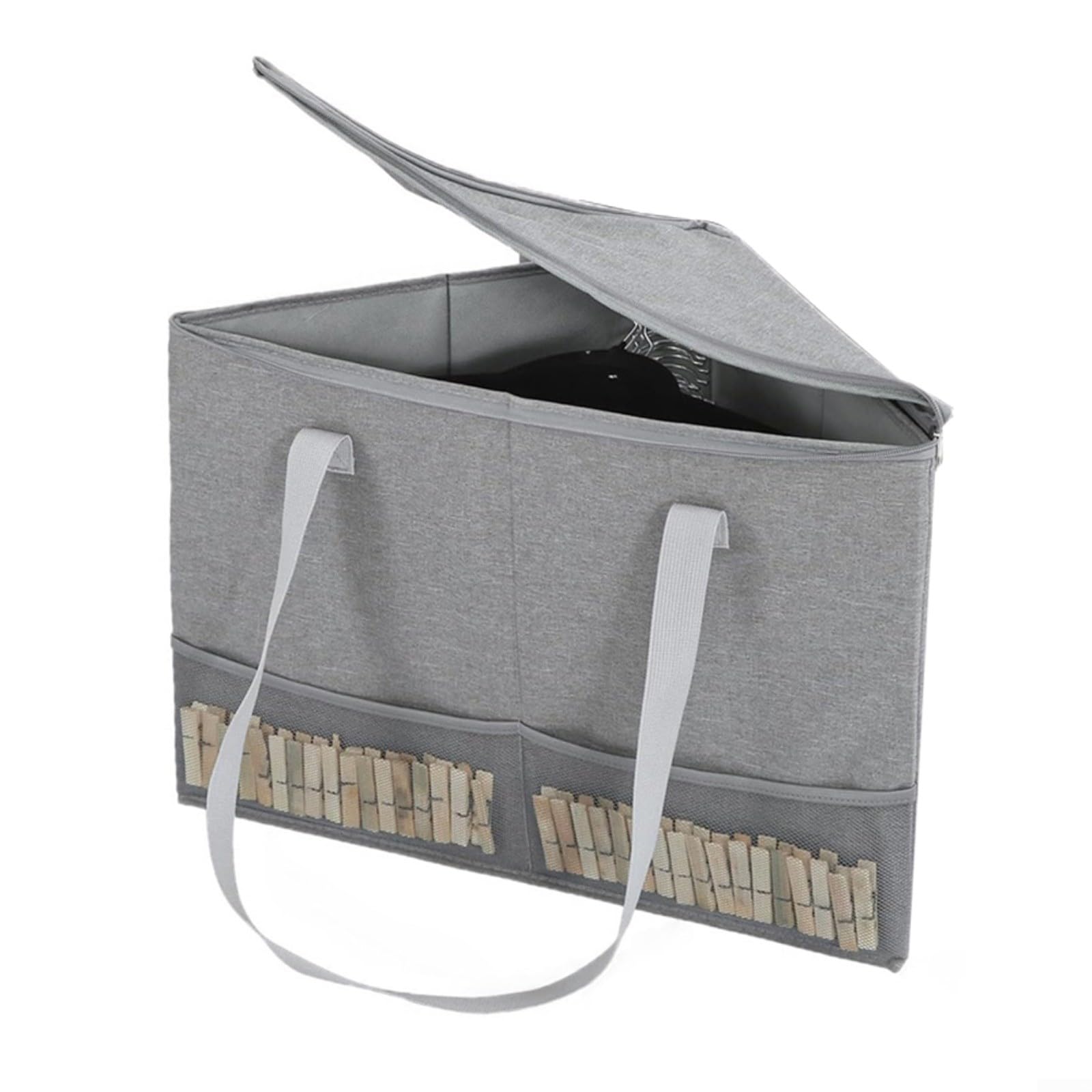 Panier de rangement triangulaire linge de maison coffre d'angle pliable
