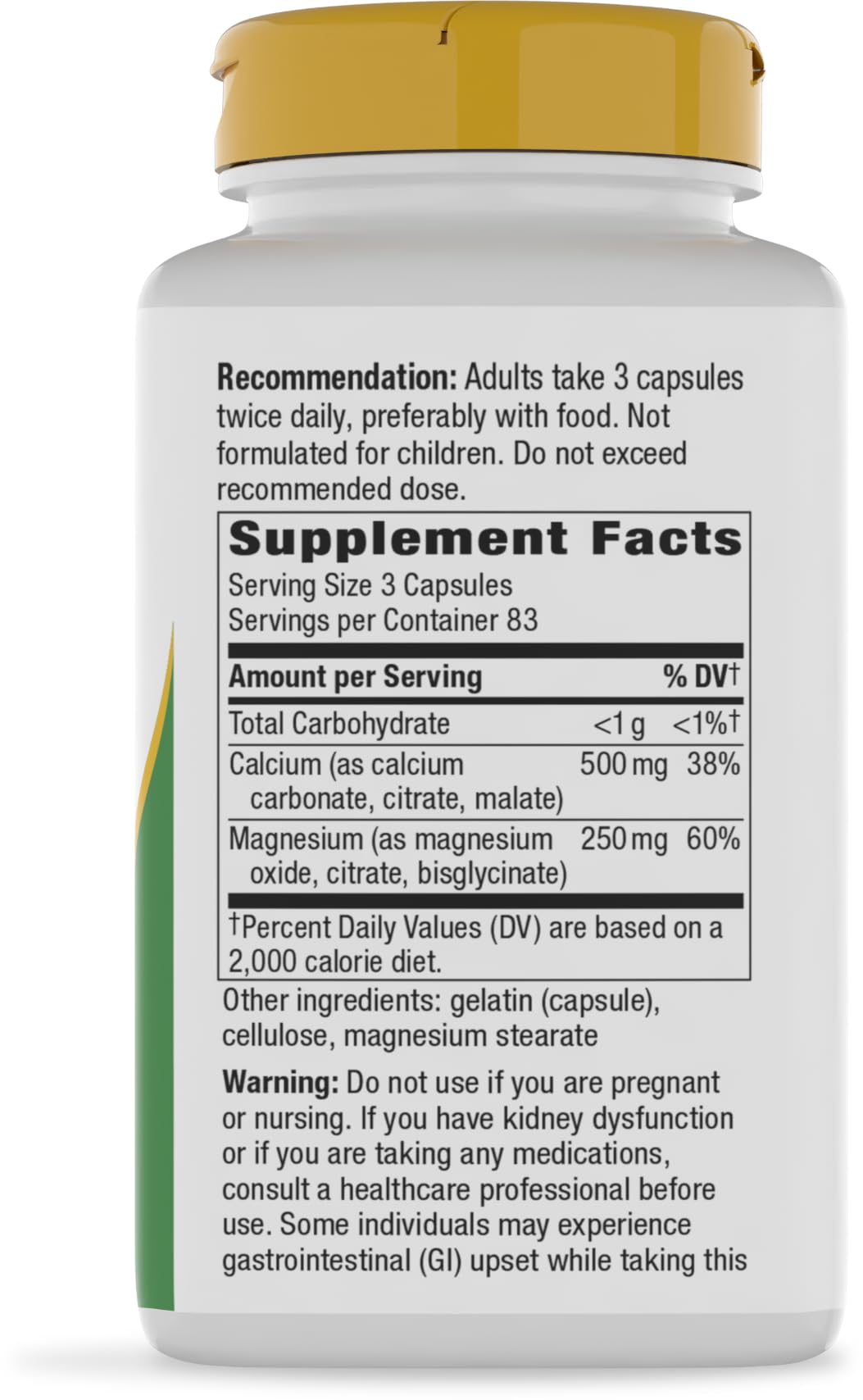 Nature's Way Calcium & Magnesium Mineral Complex, Daily Supplement, 250 ct — Amazon image 10