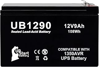 12V 9Ah UPS for CyberPower 1350AVR Battery Replacement - Compatible with Cyber Power 1350 AVR Battery UPS, CP1350AVRLCD, 1350VA, CP1350PFCLCD Surge Protector Backup, 12 Volt 9 Amp Rechargeable SLA