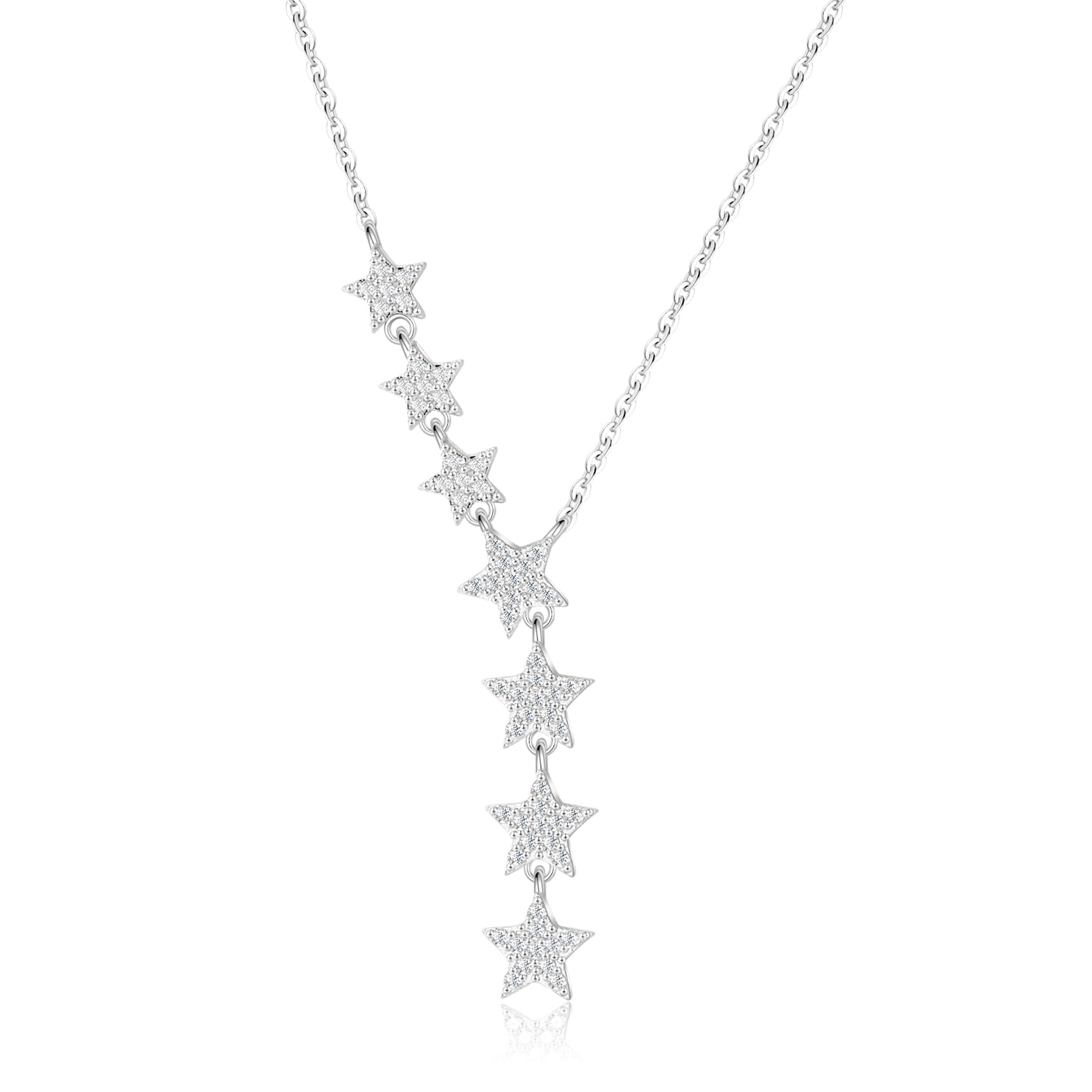 Kyerlyn Crystal Dainty Star Necklace