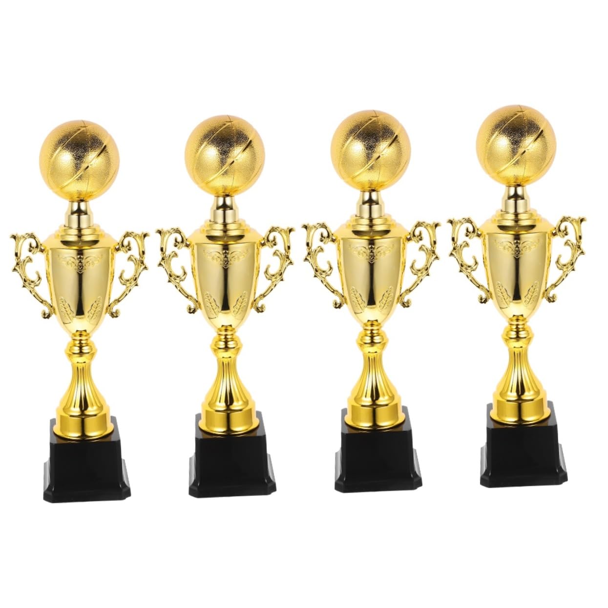 NUOBESTY 4stücke Basketball Trophäe Für Auszeichnung Für Schulwettbewerbe Glänzende Medaille Für Sportveranstaltungen Perfektes Für Schulaufführungen Und Turniere