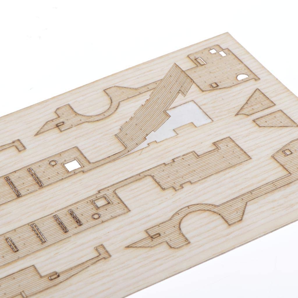 Colcolo 1/350 Holzdeck Für Italienisches Schlachtschiff – Inkl. Ankerkette, DIY-Upgrade
